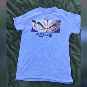 Men's Blue Graphic Tee with Anime Design